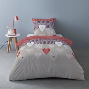 Dourev Housse de couette Flanelle 140x200 naty + 1 taie