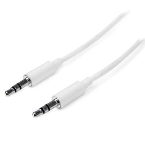 Image de StarTech.com MU2MMMSWH - Câble audio stéréo mini Jack 3.5 mm m/m 2 m