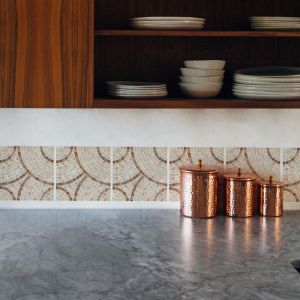 Plage 6 Stickers adhésifs Jutiapa, beige, 15 cm x 15 cm