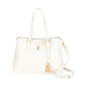 U.S. Polo Assn. Sac &agrave; &eacute;paule - Jones Double Handle Bag - Cr&egrave;me - 100% polyur&eacute;thane - 580 g