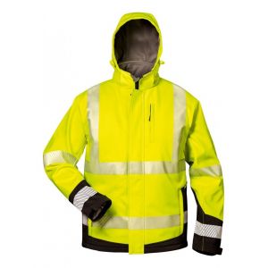Elysee Veste softshell Haute visibilité MELVIN Taille 2XL, jaune/noir