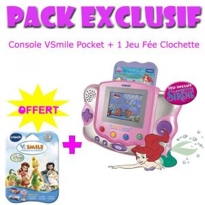 Image de Vtech Pack console V.Smile Pocket Petite Sirène + 1 Jeu