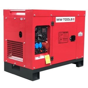 Mw-tools Groupe électrogène diesel 10,0kW 1x230V + 3x400V DG100E