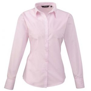 Premier Chemisier &agrave; manches longues - Femme (44 FR) (Rose p&acirc;le) - UTRW1090