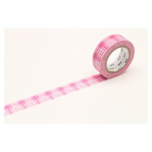Masking tape mt 7 m x 15 mm Tartan Rose