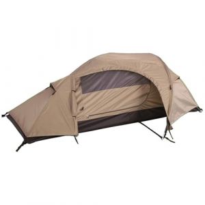 Mil-tec One Man Recon Coyote Tente Double Couche imperméable Marron Clair