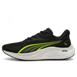 Puma Homme Electrify Nitro 4 Chaussure de Course sur Route, Black-Yellow Alert-Feather Gray, 42 EU