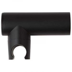 Kiamami Valentina Support Mural Rond Pour Pommeau De Douche Avec Finition En Noir Mat