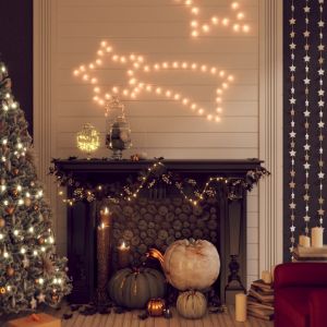 VidaXL Figurine de comète de Noël avec 48 LED Blanc chaud