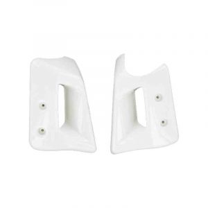 1tek origine Paire d'écopes de radiateur blanche pour mobylette Peugeot 103 SPX Phase 2 - MFPN : blanche Phase 2-225597-2N
