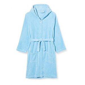 Image de Playshoes Fleece-Bademantel, Morgenmantel Robe De Chambre, Bleu (Bleu 17), 122-128