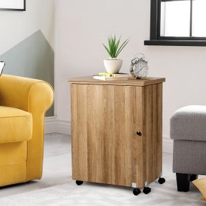 Coast table pour machine à coudre table de couture pliante avec compartiments de rangement 118,5 x 40 x 79,5 cm nature