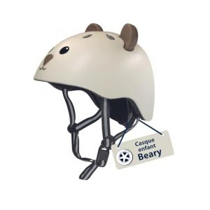 Hudora Casque pour Enfants Beary - Casque Confortable pour Tout-Petits en XXS/XS - avec Un Adorable Motif d'ours - Casque de Haute Qualité - Idéal pour Draisienne, Trottinette & Vélo