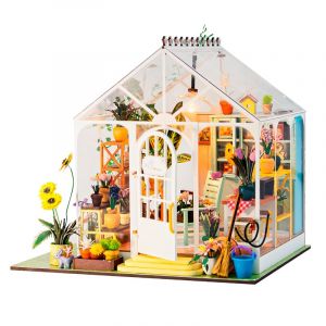 Dam Serre fleurs du soleil. Maquette 3d r&eacute;aliste.