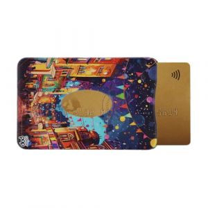 Etui rigide anti-RFID 1 carte &ndash; Color Pop - PVC Lapaz &ndash; Fabriqu&eacute; en France &ndash; Protection carte bancaire &ndash; 6 x 91 cm &ndash; Gamme Latino