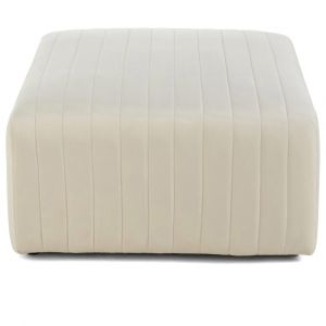 Nova - pouf modulable - en velours - Beige