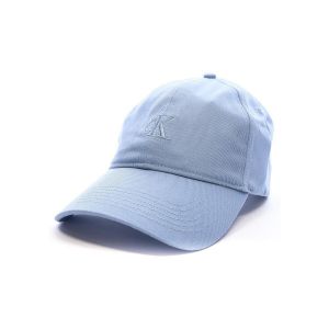 Calvin Klein 6 Panel Small Monogram Cap Lv04G5002G Capuchon, Blue (Faded Denim), OS Homme