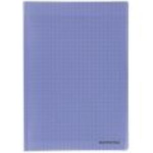 Majuscule Cahier piqûre 96P A4 grands carreaux (90g) couverture polypropylène