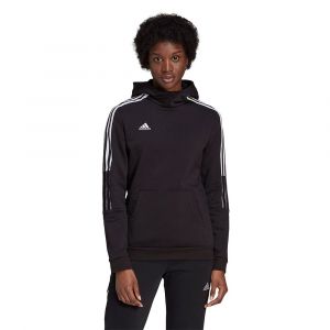 Adidas Sweat à Capuche Tiro 21 - Noir/Blanc Femme - Noir - Taille Small