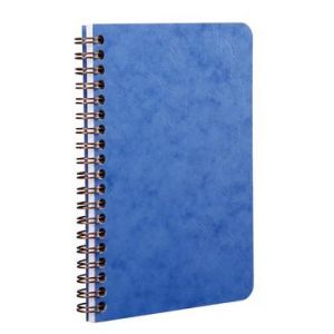 Clairefontaine 786164C - Carnet Age Bag 110x170, 120p./60 feuilles détachables 90 g/m² reliure intégrale, couv. coloris bleu, ligné