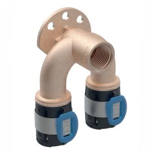 Geberit Lot de 5 appliques double 90&deg; FlowFit DN 25 - R&eacute;f : 620.852.00.1