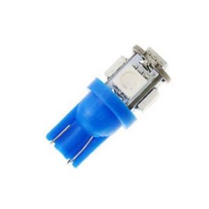 Paire d'ampoules 1SMD T10 wedge 24V Bleu