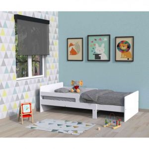 Image de Terre de Nuit Lit enfant évolutif en bois blanc - LT14001 - Blanc