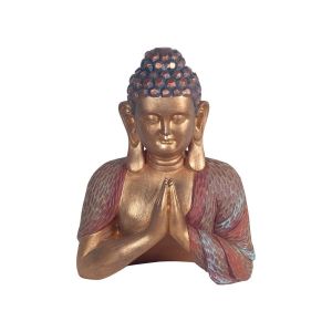 Statue By SIGRIS Bouddha en priant Oriental 011190 Or