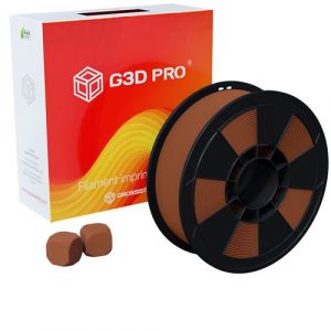 Image de G3D PRO Filament PLA MAT Chocolat pour imprimante 3D, 1,75 mm, Bobine de 500g, Précision dimensionnelle ± 0.03mm