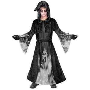 Ruedelafete W WIDMANN MILANO Party Fashion Costume d'âme hurlante pour enfant, fantôme, démon, déguisement d'Halloween