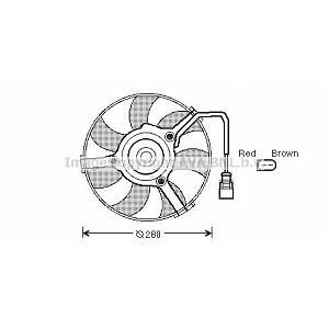 Ava Quality Cooling Ventilateur (refroidissement moteur) AUDI A6 (247AI7516)