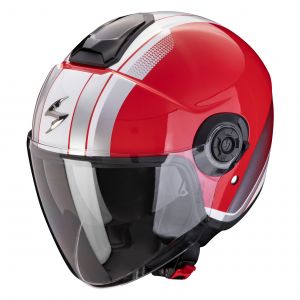 Scorpion Exo Casque jet -City II Vel rouge/blanc- M
