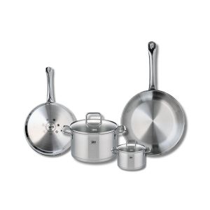 Elo Set de 2 Po&ecirc;les de cuisson 24 et 28 cm et 2 faitouts 12 et 20 cm Profi Citrin