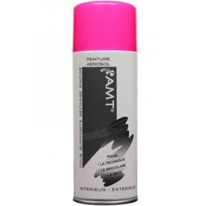 Bombe de Peinture - AMT - BPA41 - Rose Fluo - 330ml - Acrylique - S&eacute;chage Rapide