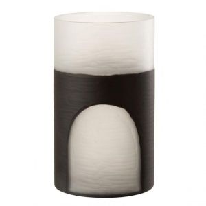 Prix Vase Design Circulo 24cm Noir & Transparent