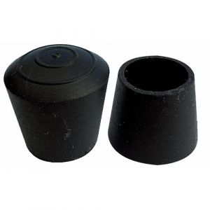 Multimedia Connect Embout enveloppant caoutchouc noir pour diamètre extérieur 30mm en boite de 100