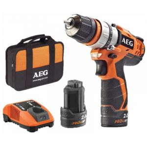 AEG Perceuse visseuse 12V - 2 batteries 2.0Ah - 1 chargeur BBS12C2-202BKIT1