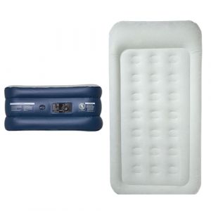 Lit gonflable 1 personne - LifeGoods - pompe intégrée - sac de transport+kit de réparation inclus