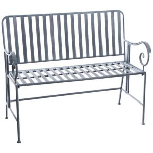 Image de Niena - Banc de jardin en métal 111 cm