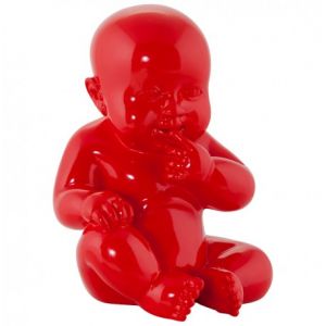 Image de Statue bébé assis Rouge