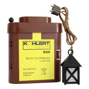 Kahlert Licht Lanterne de crèche 20104 4.5 V avec boîtier de batterie
