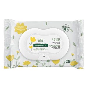Klorane 25 Lingettes à L'Eau Bébé
