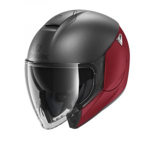 Shark Citycruiser Dual Blank Casque Jet Argent Bleu Argent Mat L