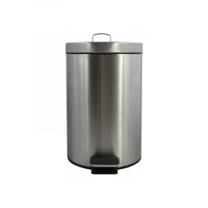 MSV Poubelle &agrave; p&eacute;dale Inox 12L Inox