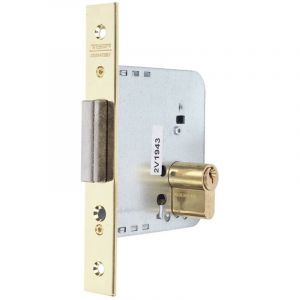 Tesa Serrure &agrave; mortaise en bois &agrave; bord carr&eacute; 23X60Mm laiton 203160Hl