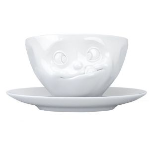 Image de Tassen Tasse et sous tasse délicieux en porcelaine 200ml