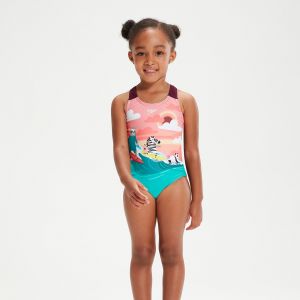 Speedo Maillot De Bain Bébé Imprimé Rose/Corail