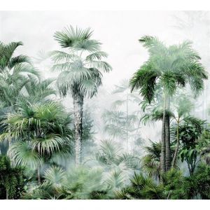 AG ART Papier peint foret de palmier jungle 225 x 270 cm