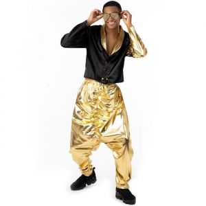 Morph Déguisement Rappeur Homme, Costume Hip Hop Années 2000, Tenue Carnaval Adulte Halloween, L
