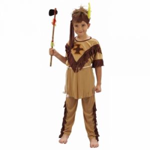 D&eacute;guisement indien marron pour gar&ccedil;on